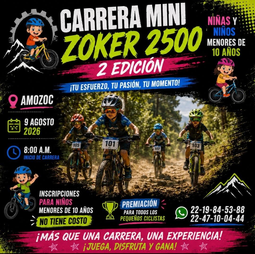 Carrera de MTB en Amozoc 2026